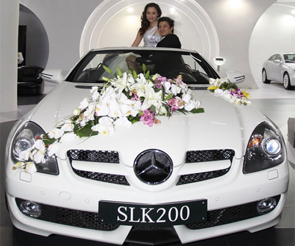 Trang trí hoa phòng cưới, hoa xe đám cưới cô dâu